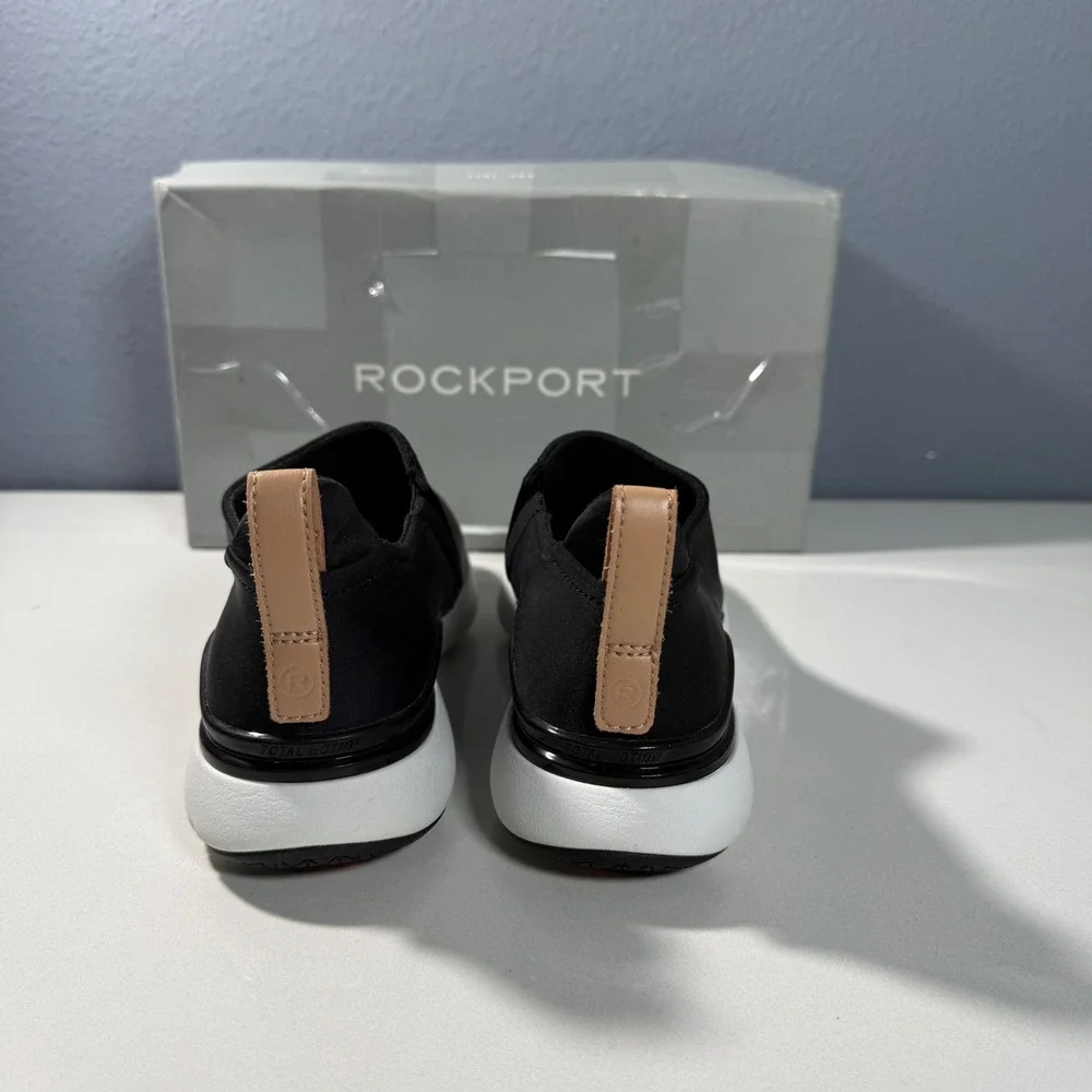 Rockport Total Motion Sport High Slip‎ Black White Sneakers CI3941 Womens 5 M